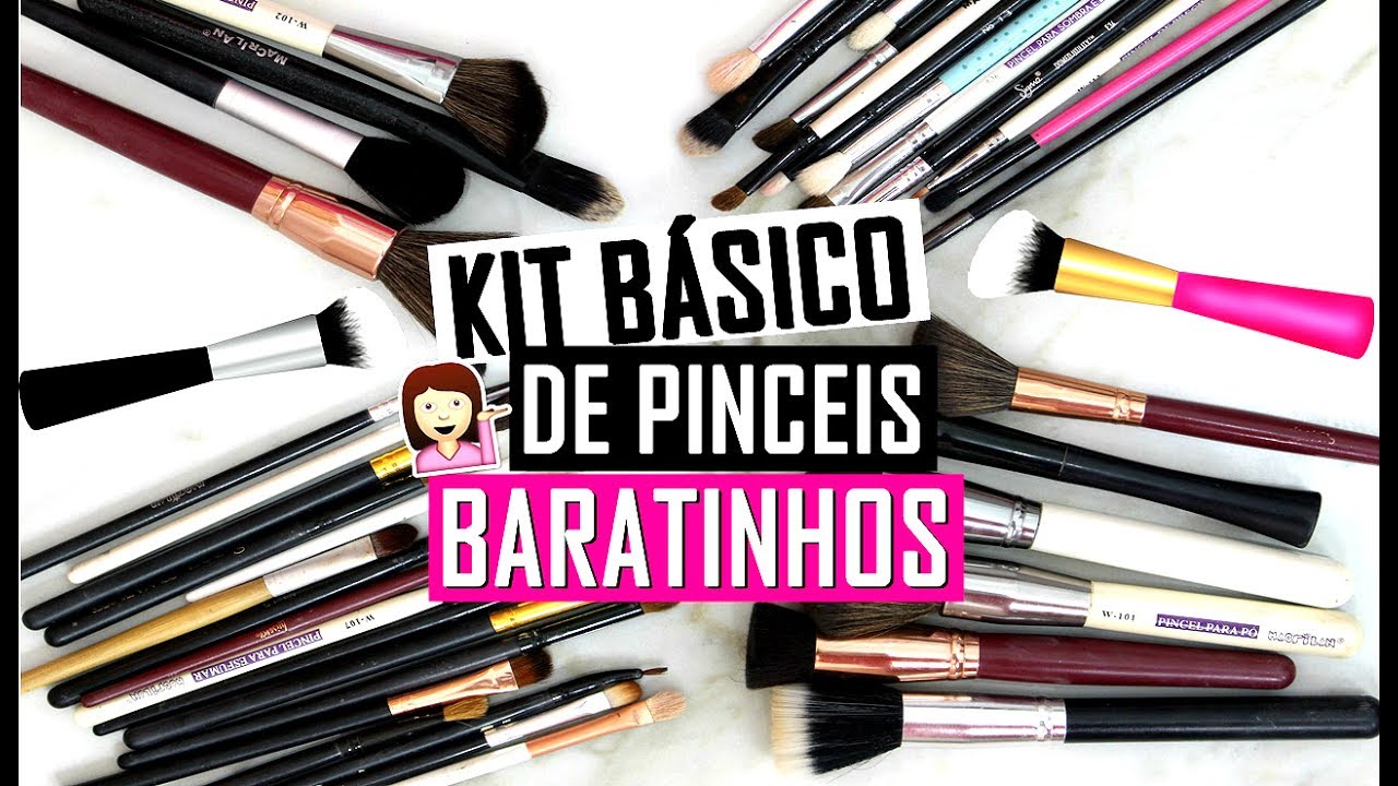 APRENDA A SE MAQUIAR - KIT BÁSICO DE PINCEIS SEM GASTAR MUITO PARA INICIANTES - EPISÓDIO 02
