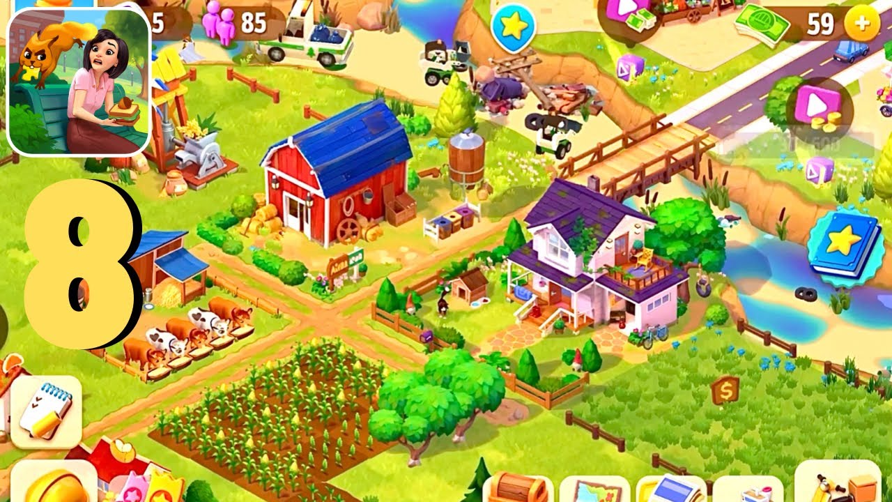 Riverside Farm Village Level 8 Gameplay Walkthrough (iOS,Andriod)