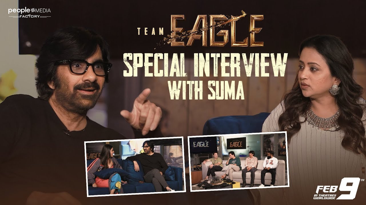 Anchor Suma Hilarious Interview With Eagle Team | Ravi Teja | Kavya Thapar | Navdeep | Karthik