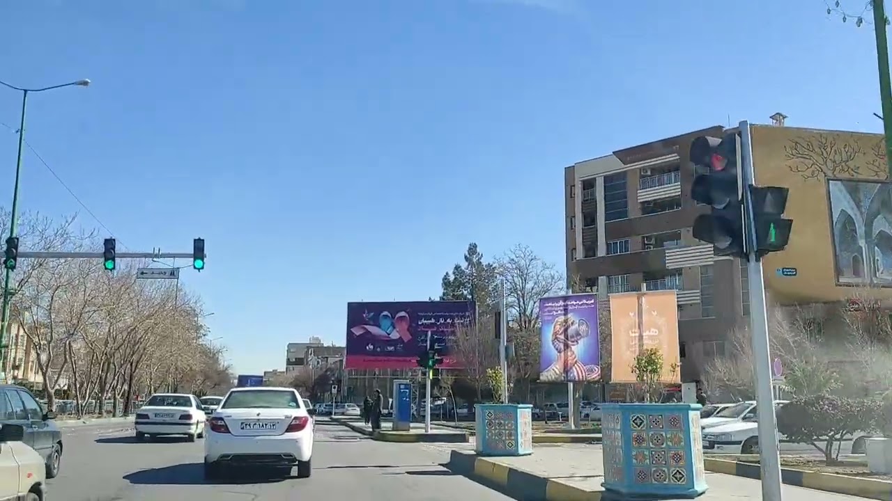 ماشین گردی در خیابانهای غرب اصفهان ،قسمت سوم 🚗Car tour in the streets of western Isfahan, part three