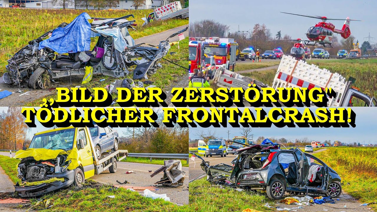 +++ RESCUES FACE A SCENE OF DESTRUCTION +++ DEADLY FRONT-ON CRASH | 2 HELICOPTERS IN OPERATION