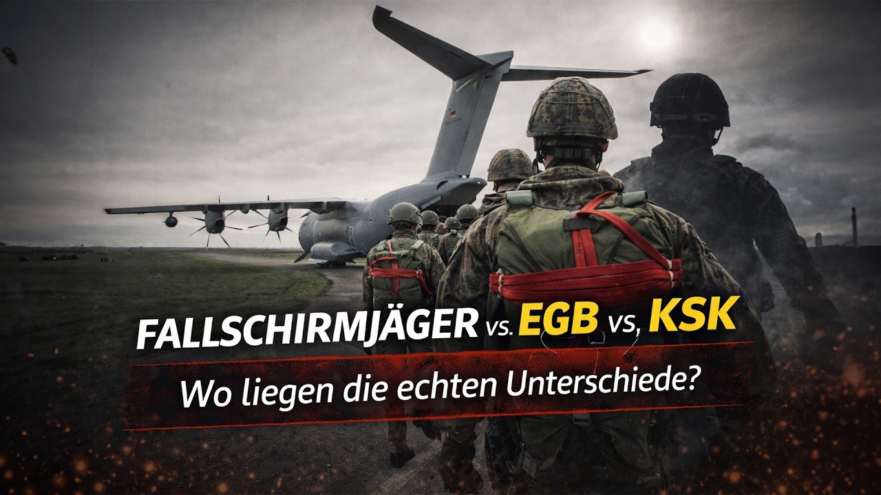 Unterschiede Fallschirmjäger, EGB Kräfte und Fallschirmspezialzug