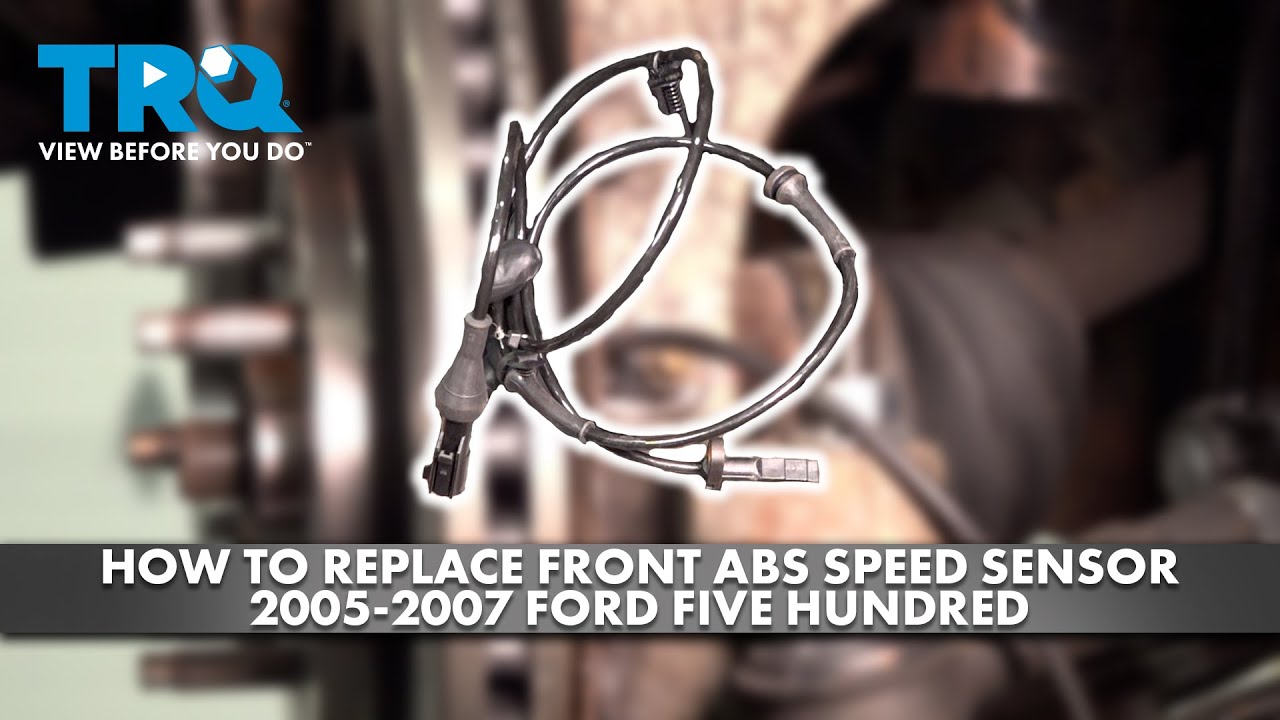 Как заменить передний датчик скорости ABS на Ford Five Hundred 2005-2007 гг.