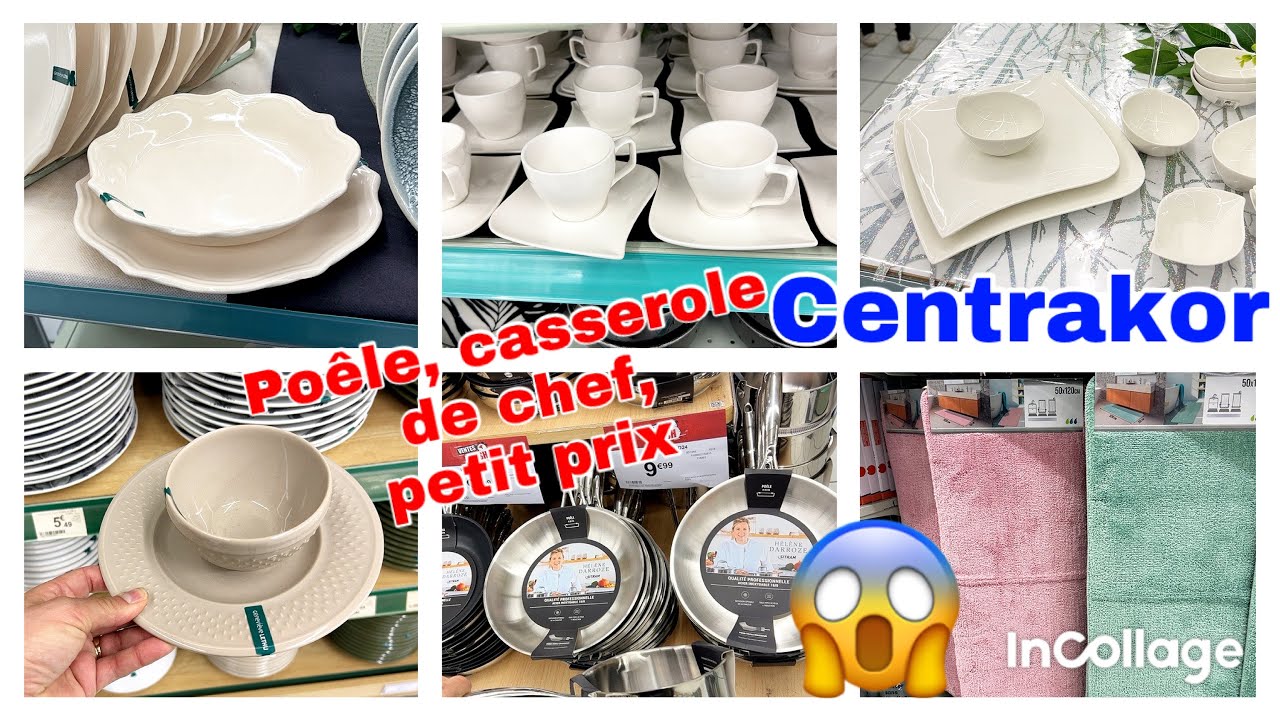 CENTRAKOR ARRIVAGE 😱🎉 vaisselle poêle, casserole de chef, petit prix  02-03-24