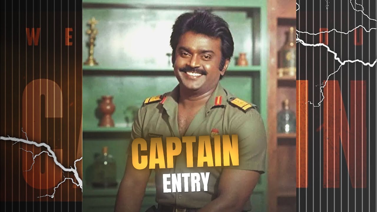 Captain Entry Scene💥#trending #viralvideo #captain #vijaykanth #goat #thalapathy #1million #reels