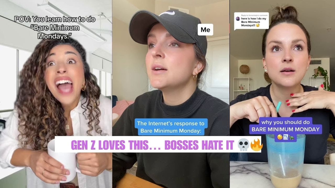 The Viral ‘Bare Minimum Monday’ Trend: Productive… or TOXIC? 😳🔥