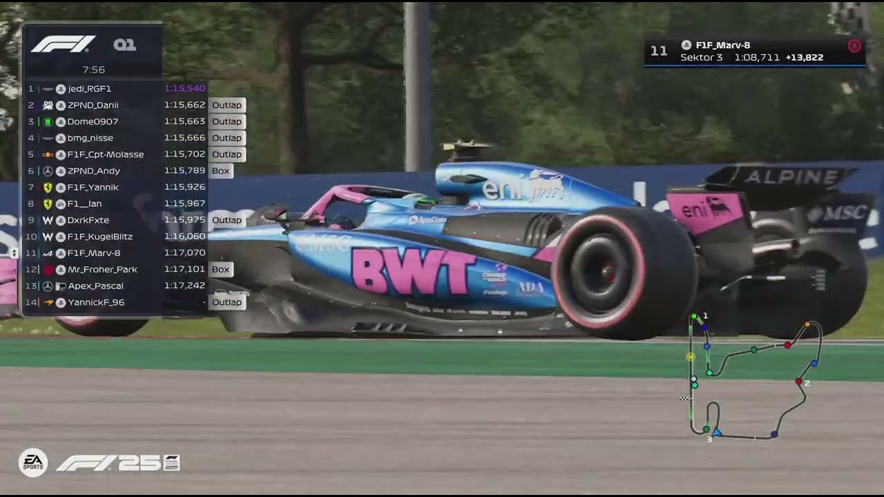 F1 25 / F1F Liga / Season 2 / Qualifying / Großer Preis von Ungarn