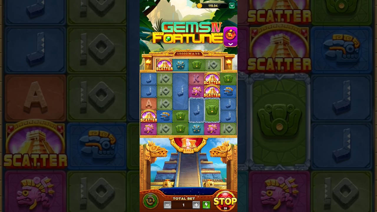 Fortune Gems 4 Gameplay 💯💖🤑4sactter win🏆 