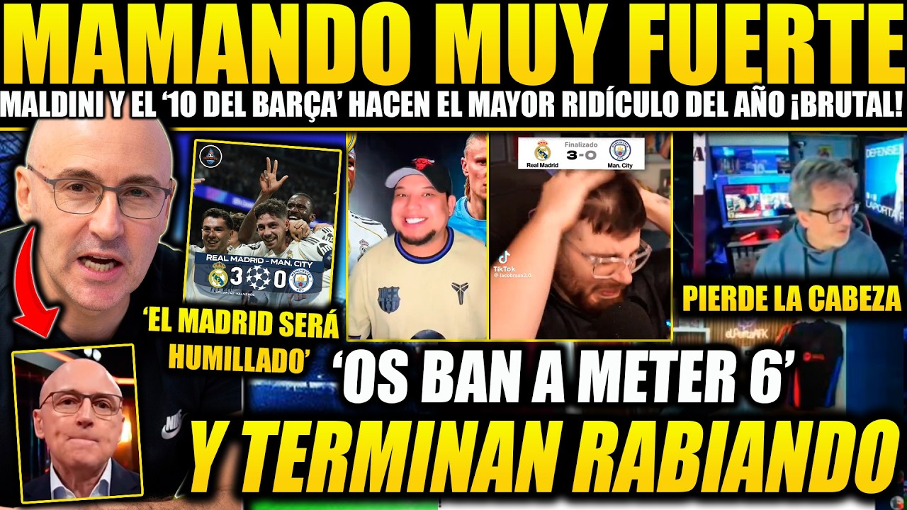 MALDINI DIJO QUE NOS HUMILLARÍAN Y ACABO HUNDIDO ¡PERIODISTA CULÉ PIERDE LA CABEZA EN DIRECTO! 
