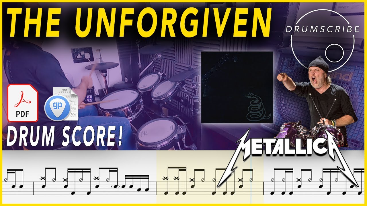 The Unforgiven - Metallica | Drum SCORE Sheet Music | #130 DRUMSCRIBE