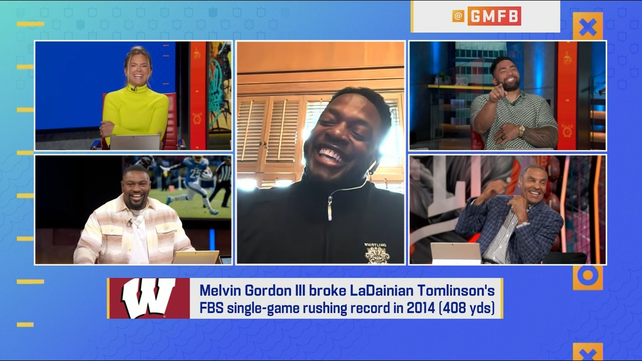Melvin Gordon III talks Justin Herbert & breaking LT's record in college | GMFB