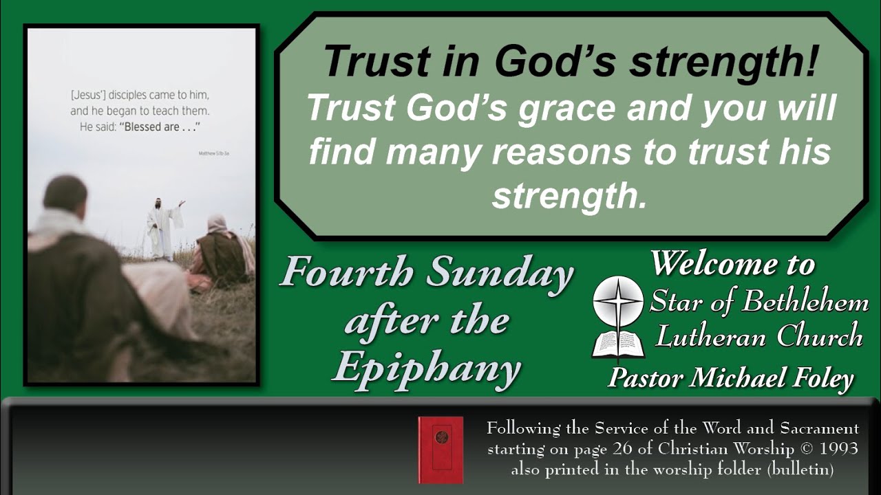 2026 February 1 — Fourth Sunday after the Epiphany