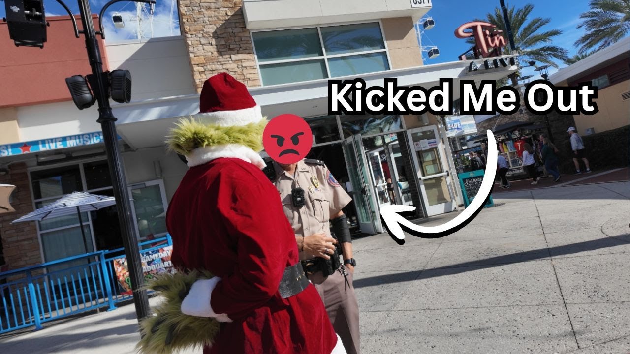 The Grinch vs. Orlando! I got kicked out of this place...