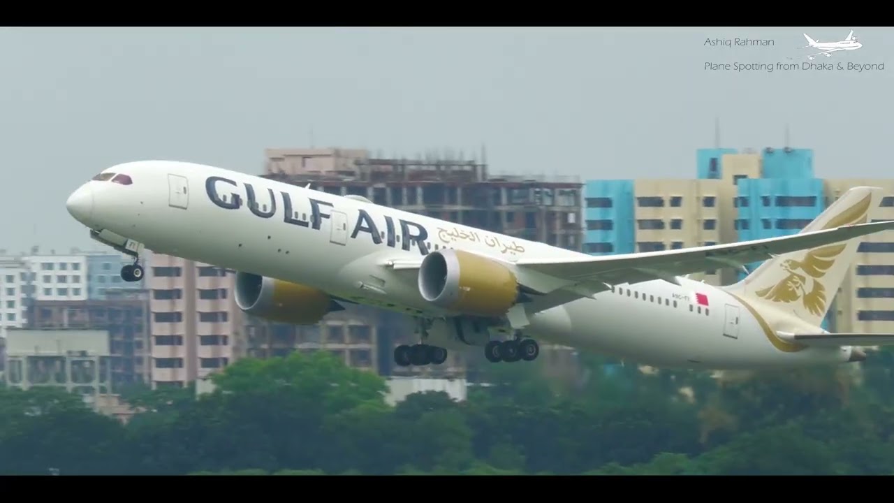 5 Widebody Take-offs From Dhaka Airport