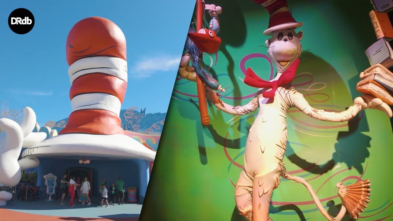 Кот в шляпе — Universal Resort Orlando — Universal's Islands of Adventure (точка зрения на дороге)