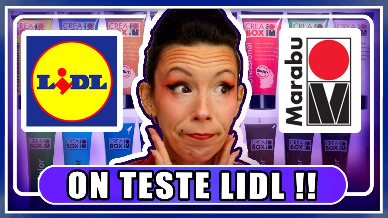HAUL LIDL 🌟  On teste de nouveaux produits pas cher ! ET ON DÉCOUVRE LA MARQUE MARABU CRÉA BOX
