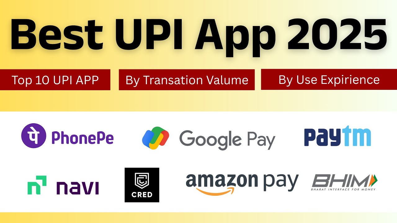 Best UPI app in India 2025 | सबसे अच्छा upi app कौन सा है?