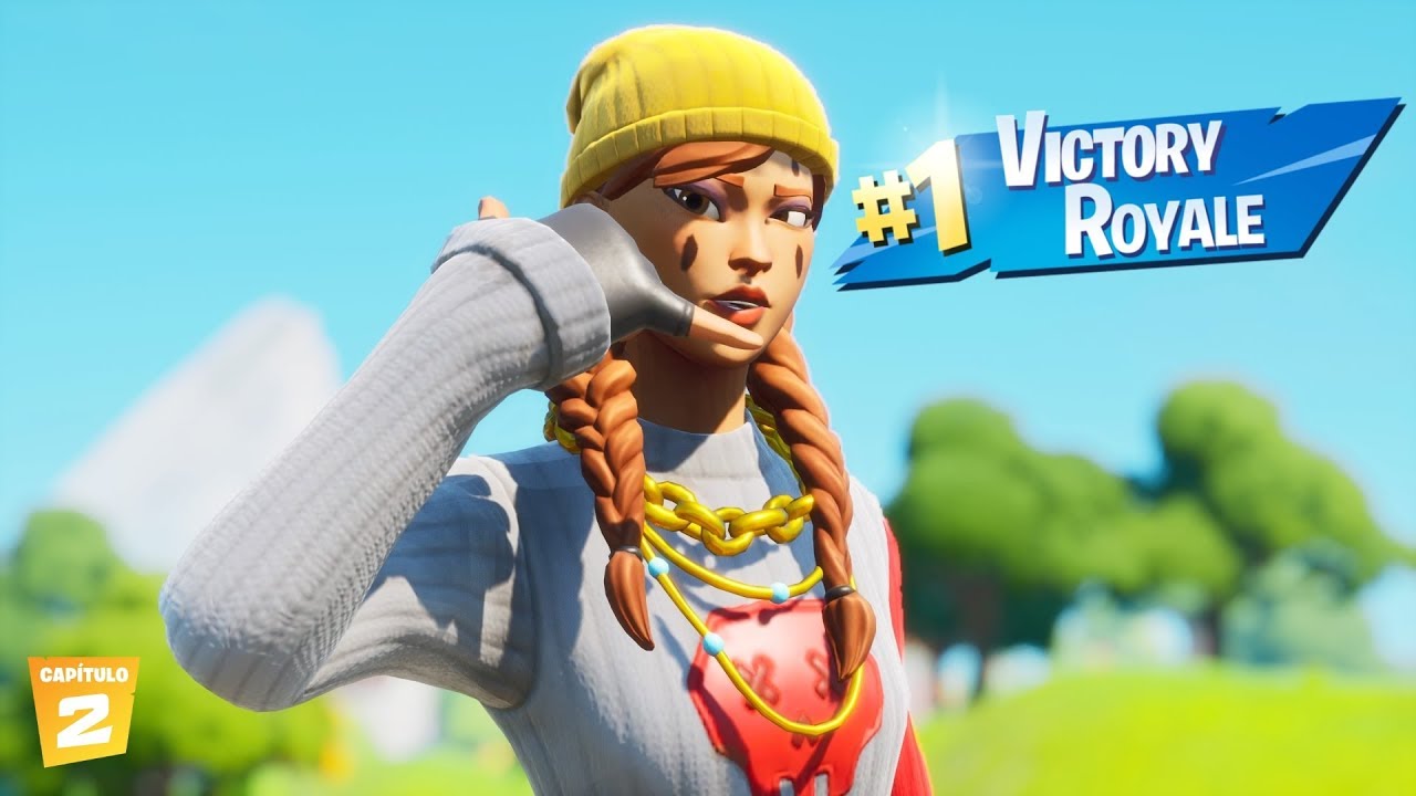 Victoria con el NUEVO estilo skin AURA Fortnite