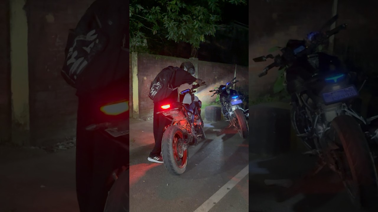 Yamaha Mt 15 loudest full system akrapovic exhaust pure sound! #yamaha #mt15 #exhaustsound #bike