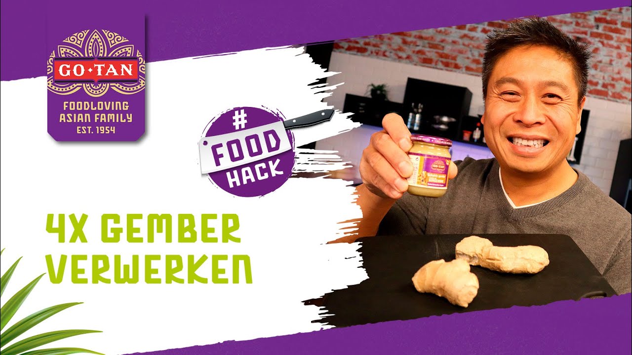 Gember eten? 4 manieren om gember te gebruiken | Han's Foodhacks | Go-Tan
