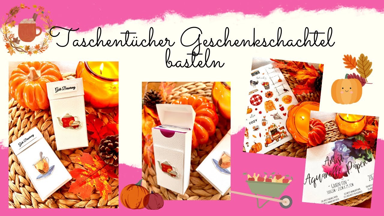 ☀️💞 Taschentücher Geschenkverpackung basteln  🍁🍂  I DIY I ganz einfach und schnell 🚀💨  I ☀️💞