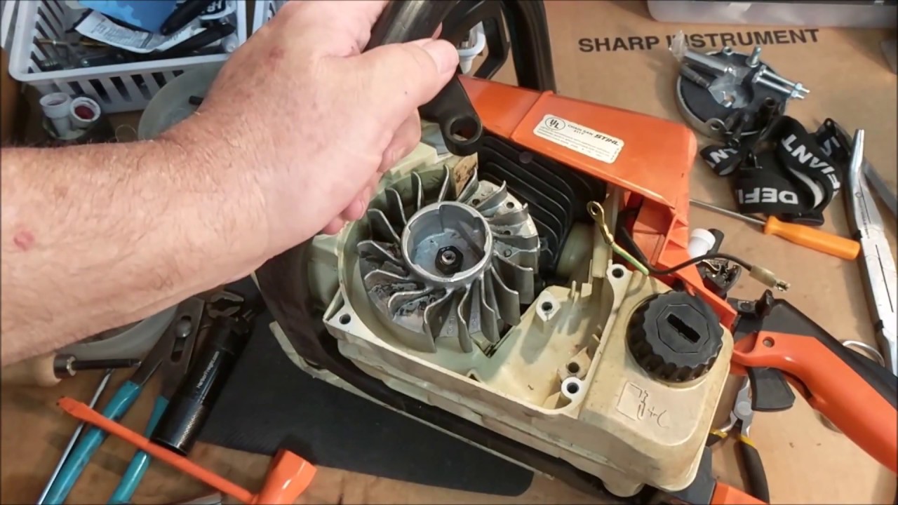 Stihl 025 2nd Rebuild Testing Wiring, Flywheel Install