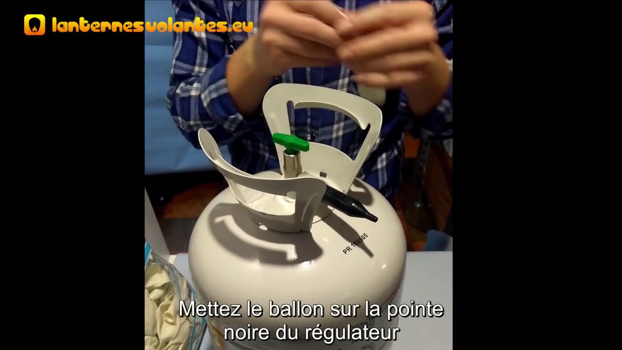 Bouteille hélium jetable - mode d´emploi