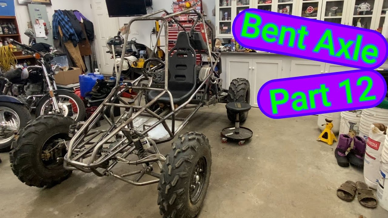 Bent Axle Repair, Homemade 540 Kart/Buggy, Part 12, Mini Sand Rail, Cross Kart? #BuiltNotBought