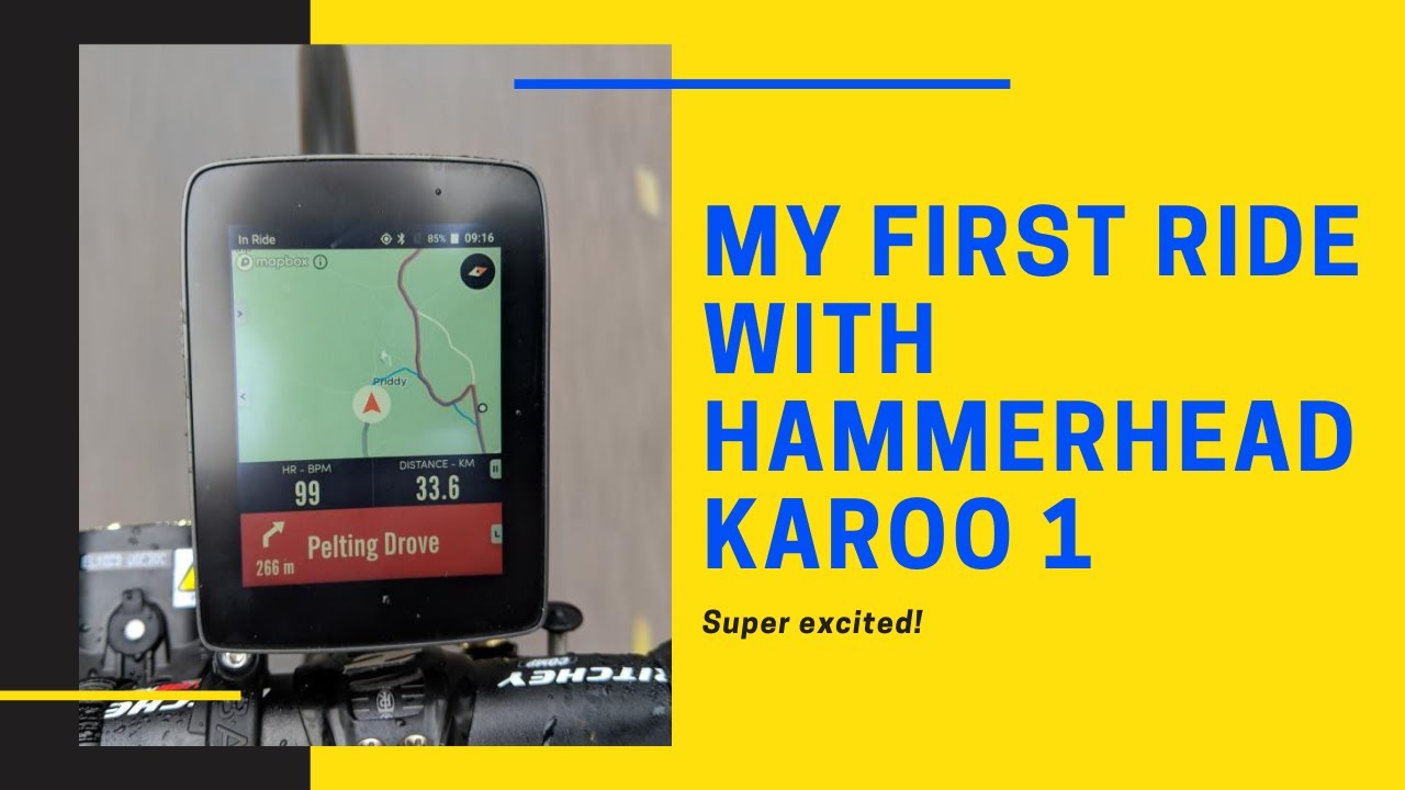 First ride with Hammerhead Karoo 1 (Not Karoo 2)