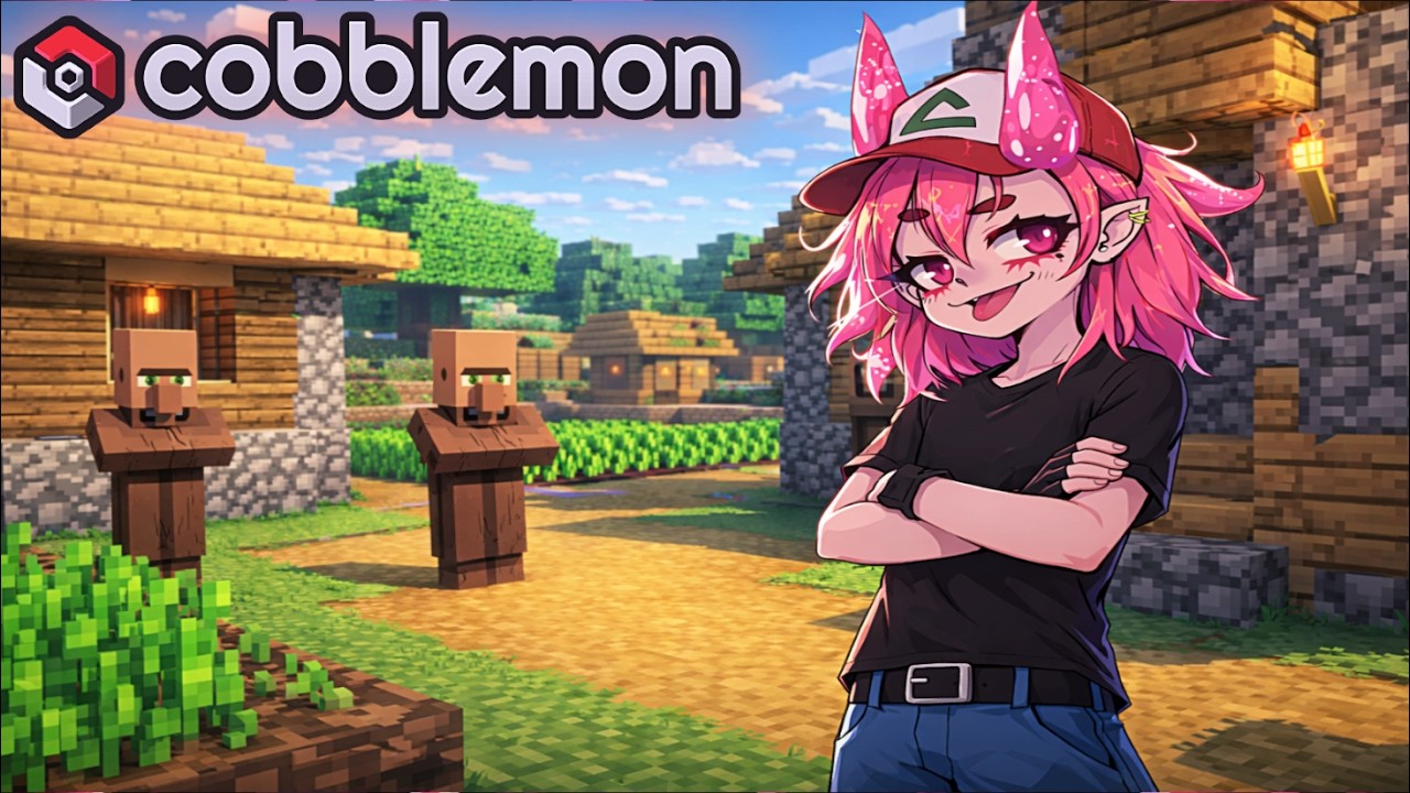 Первый День на сервере по кобблмону! #1 Запись Стрима Minecraft Cobblemon Серверские Похождения