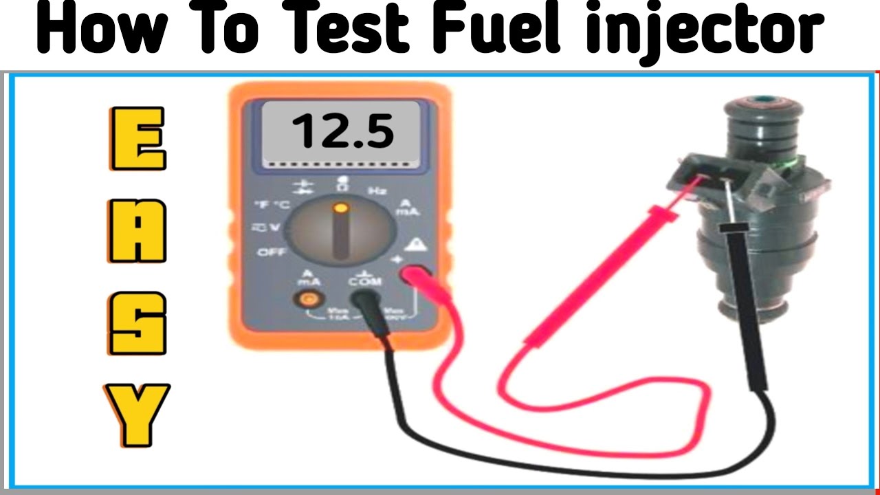 how to test fuel injector resistance with a multimeter