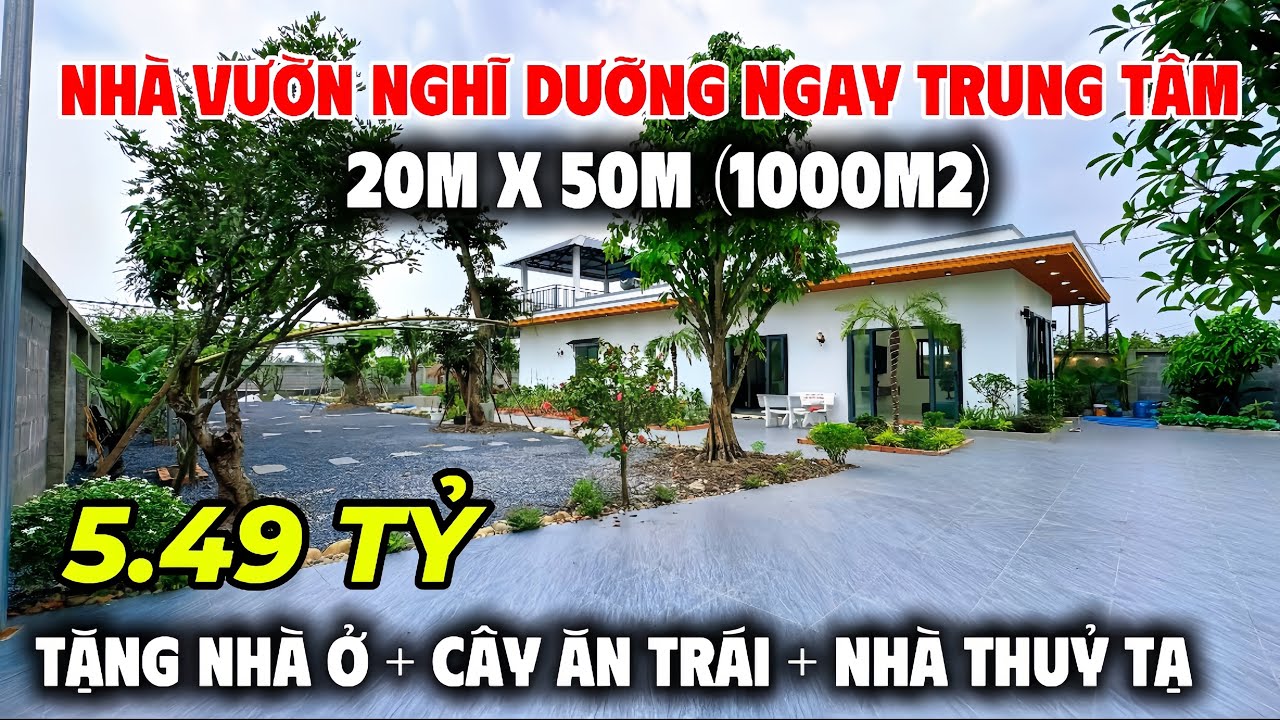 Tập 277 | Nhà Vườn Nghĩ Dưỡng (1000m2) Ngay Trung Tâm Full Nội Thất | Trường Sơn Bán Nhà Bình Chánh
