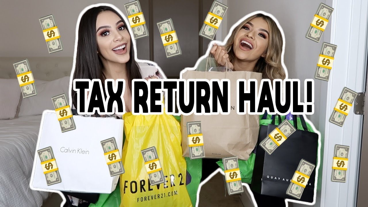 TAX RETURN TRY ON HAUL | Alondra & Elsy