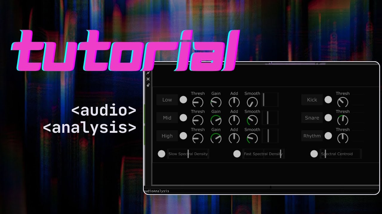 Audio Analysis: Segment Your Music + Simple Demo | #touchdesigner 