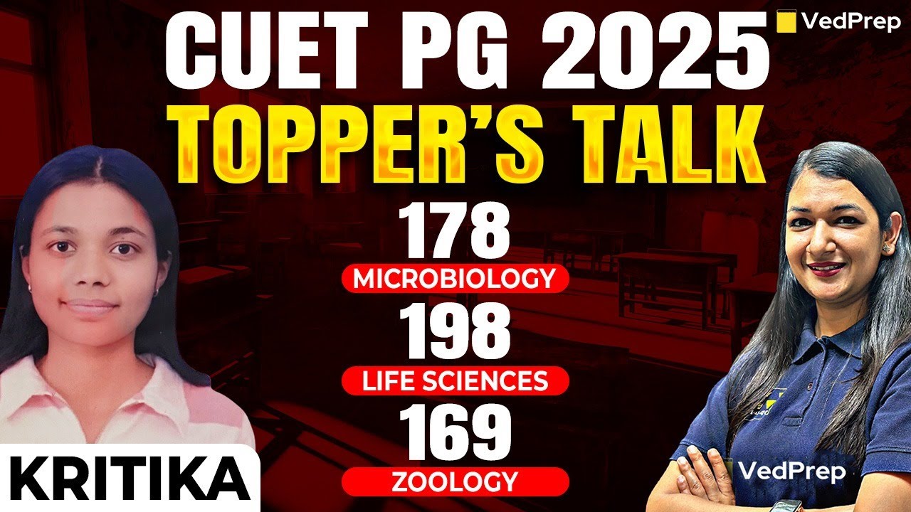 CUET PG 2025 Topper Kritika | 178 Microbiology, 198 Life Science, 169 Zoology|Full Strategy Revealed