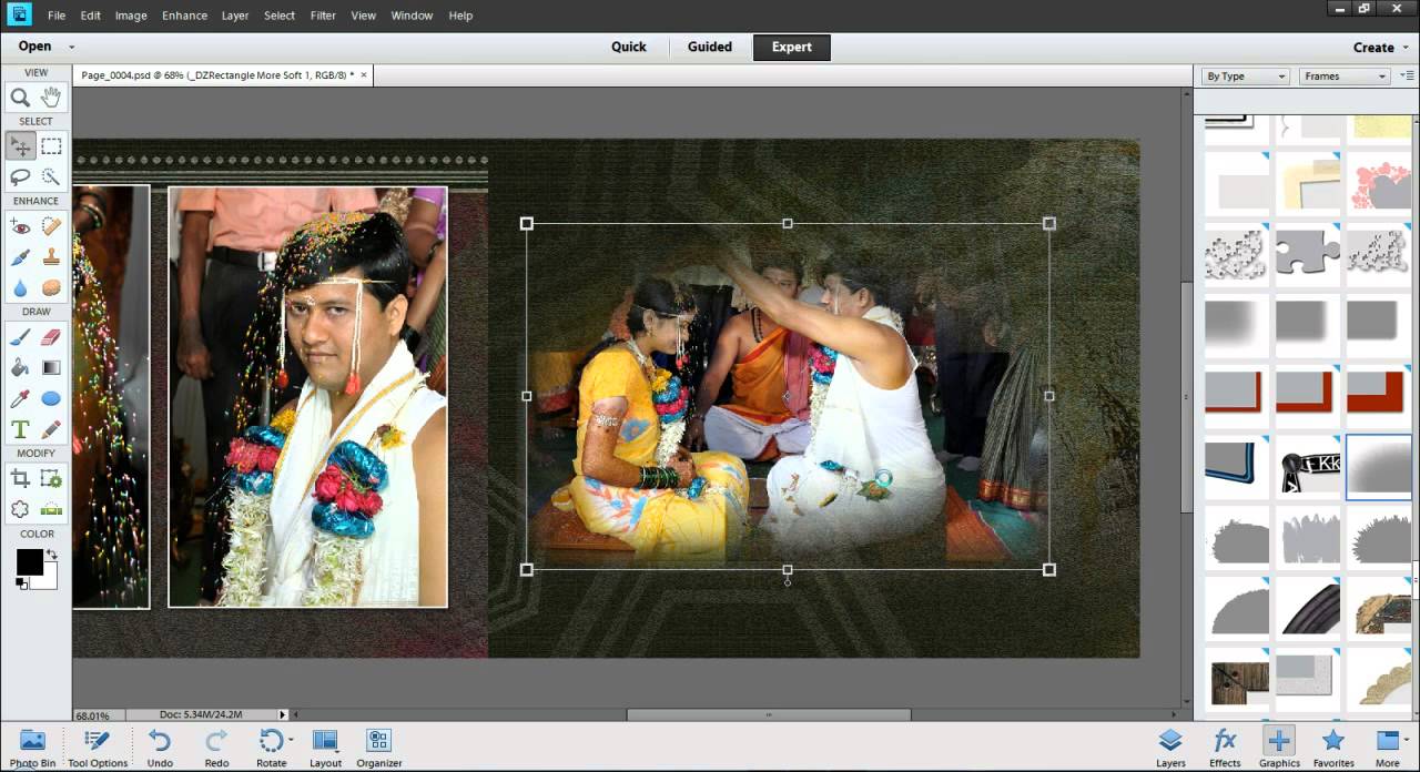 Albumizer 2.0_ Using Photoshop elements Frame