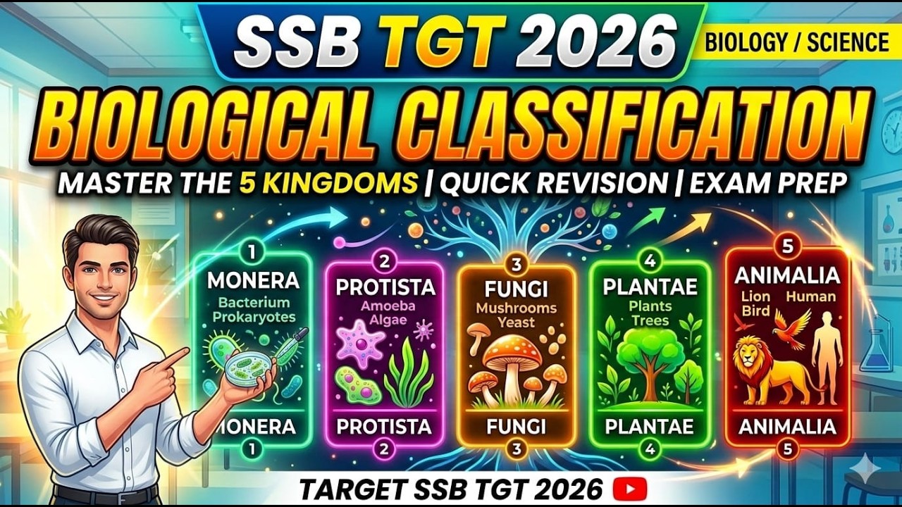 BIOLOGICAL CLASSIFICATION /SSB TGT 2026/BISWAS BATCH
