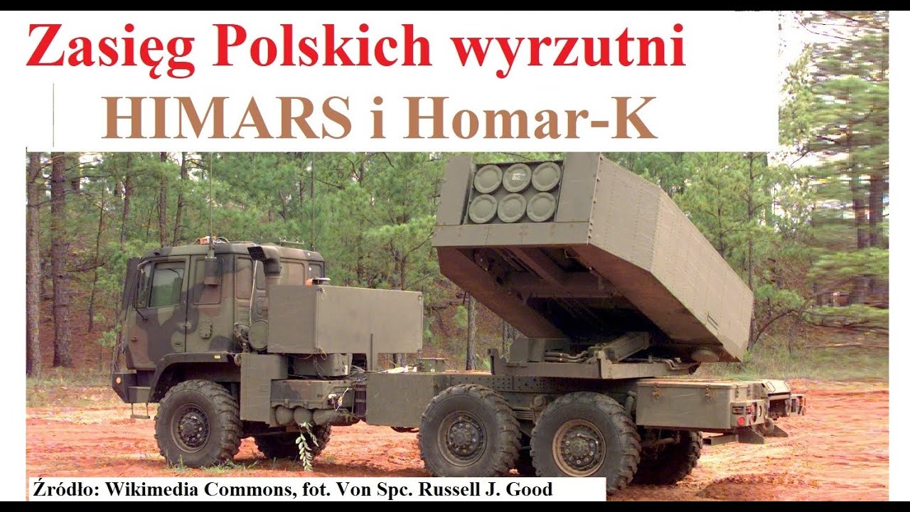 Zasięg polskich wyrzutni HIMARS i Homar-K