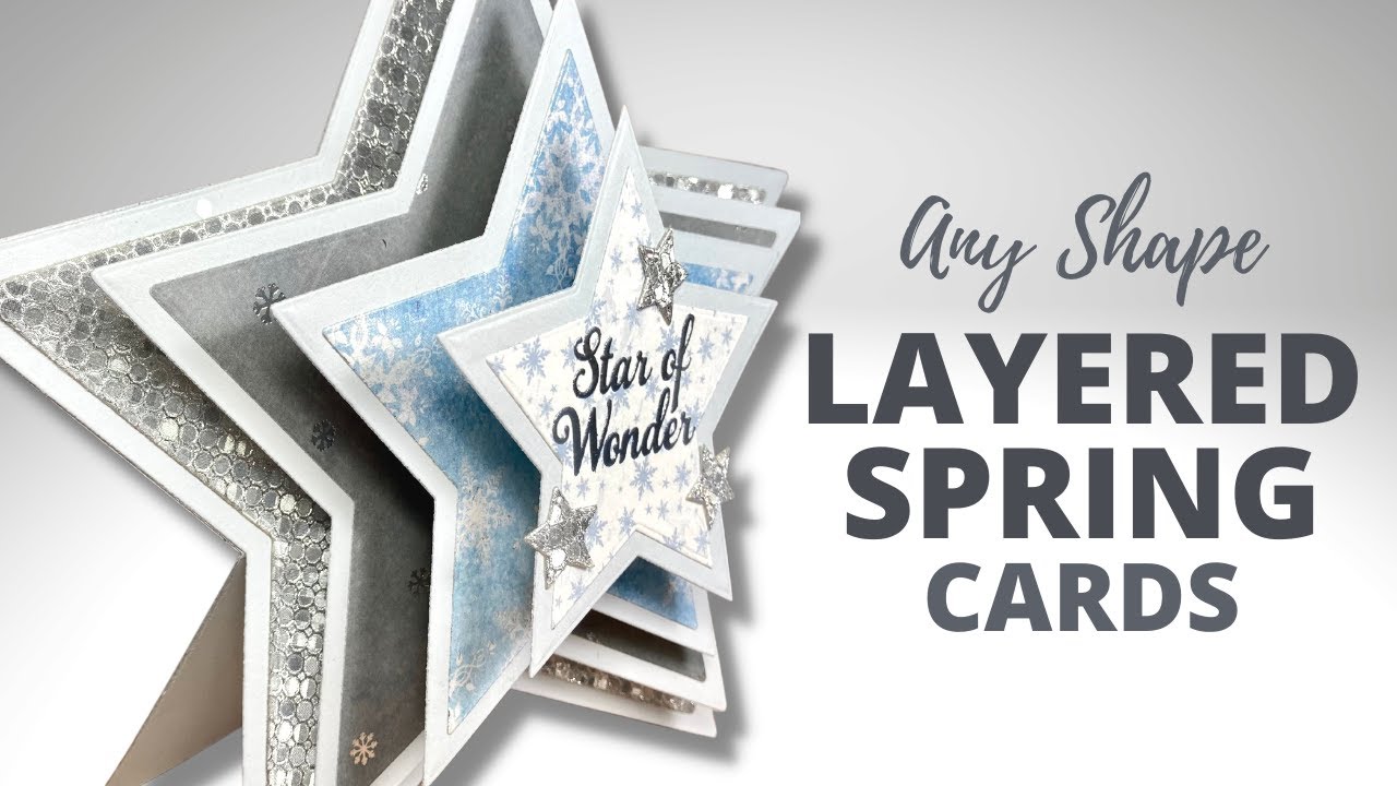 Фигурные открытки SPRING | Творческие способы использования штампов-ножниц
