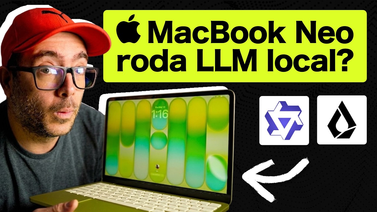 O MacBook NEO consegue rodar LLM local? Aqui está a VERDADE.