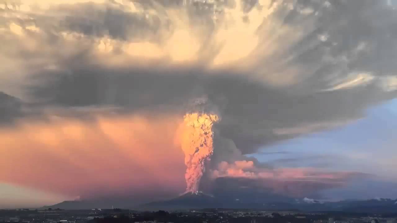 Timelapse Calbuco Volcano Eruption S Chile