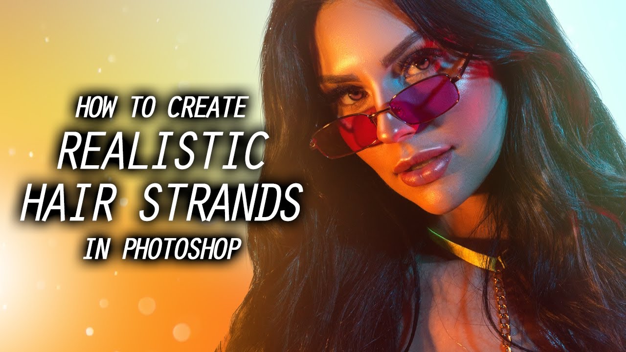 How to create realistic hair strands in Photoshop using the Brush Transfer Setting