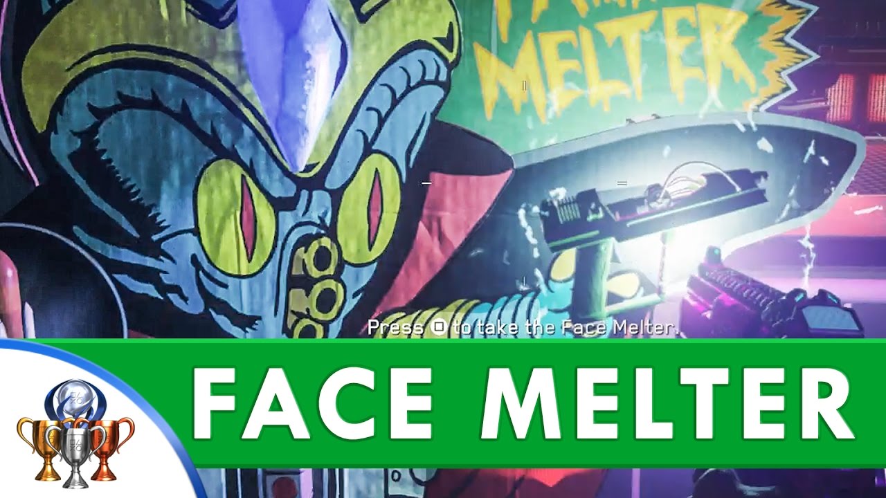 Infinite Warfare Spaceland Zombies - Face Melter Wonder Weapon Tutorial - Rock On! Trophy