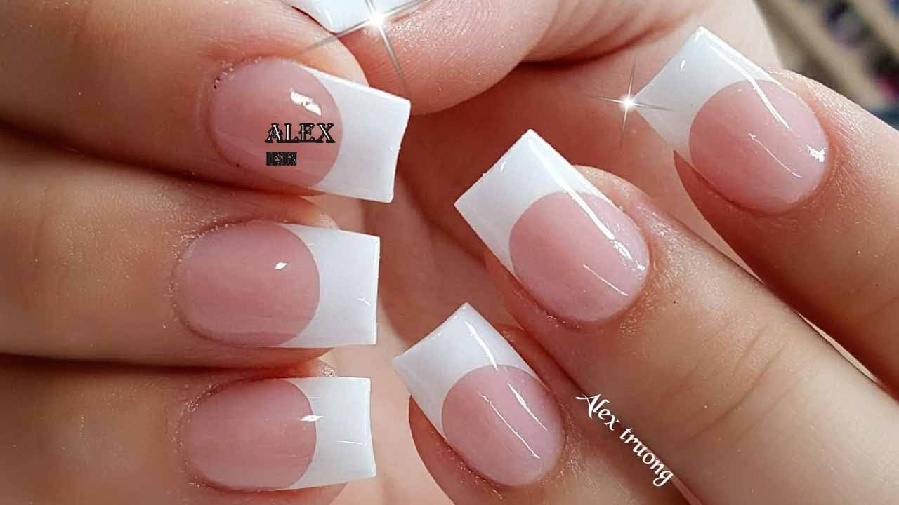 new art design/alex nail art design/NAIL TECHNICIAN-ALEX/HOW TO MAKE PINK AND WHITE #100