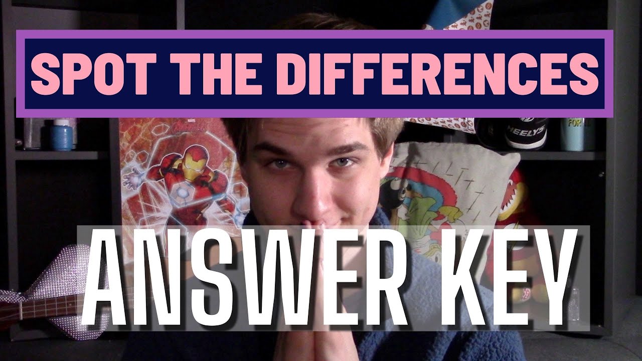 ASMR: Can you spot the difference? ANSWER KEY (Member video)
