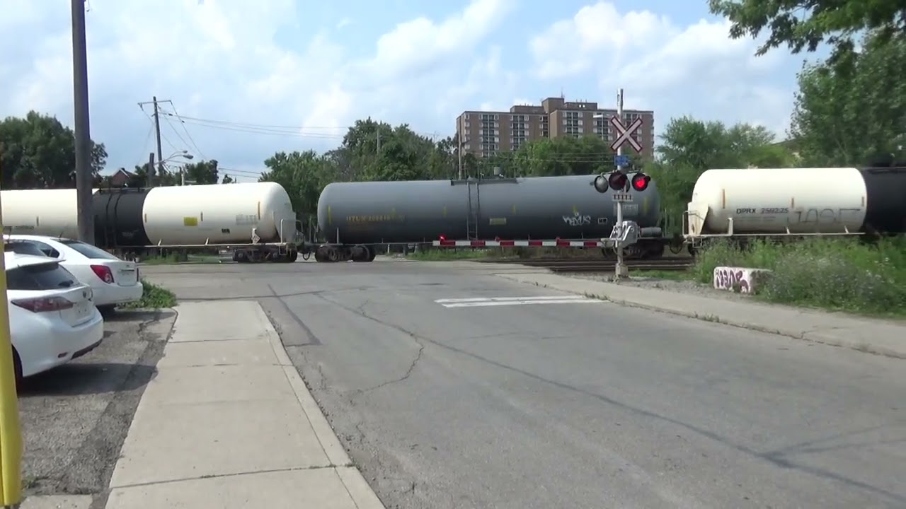 CPKC 421 freight train at West Toronto junction.