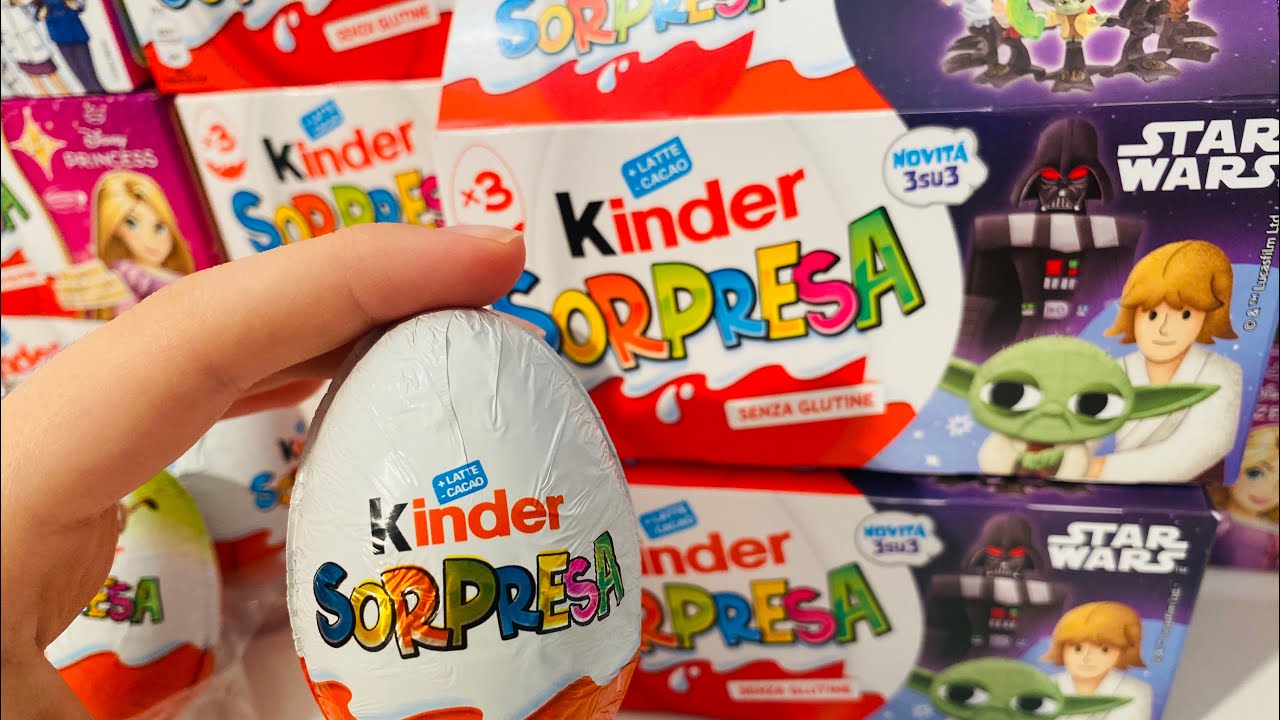 Star Wars Compilations Kinder Surprise ASMR Unboxing 