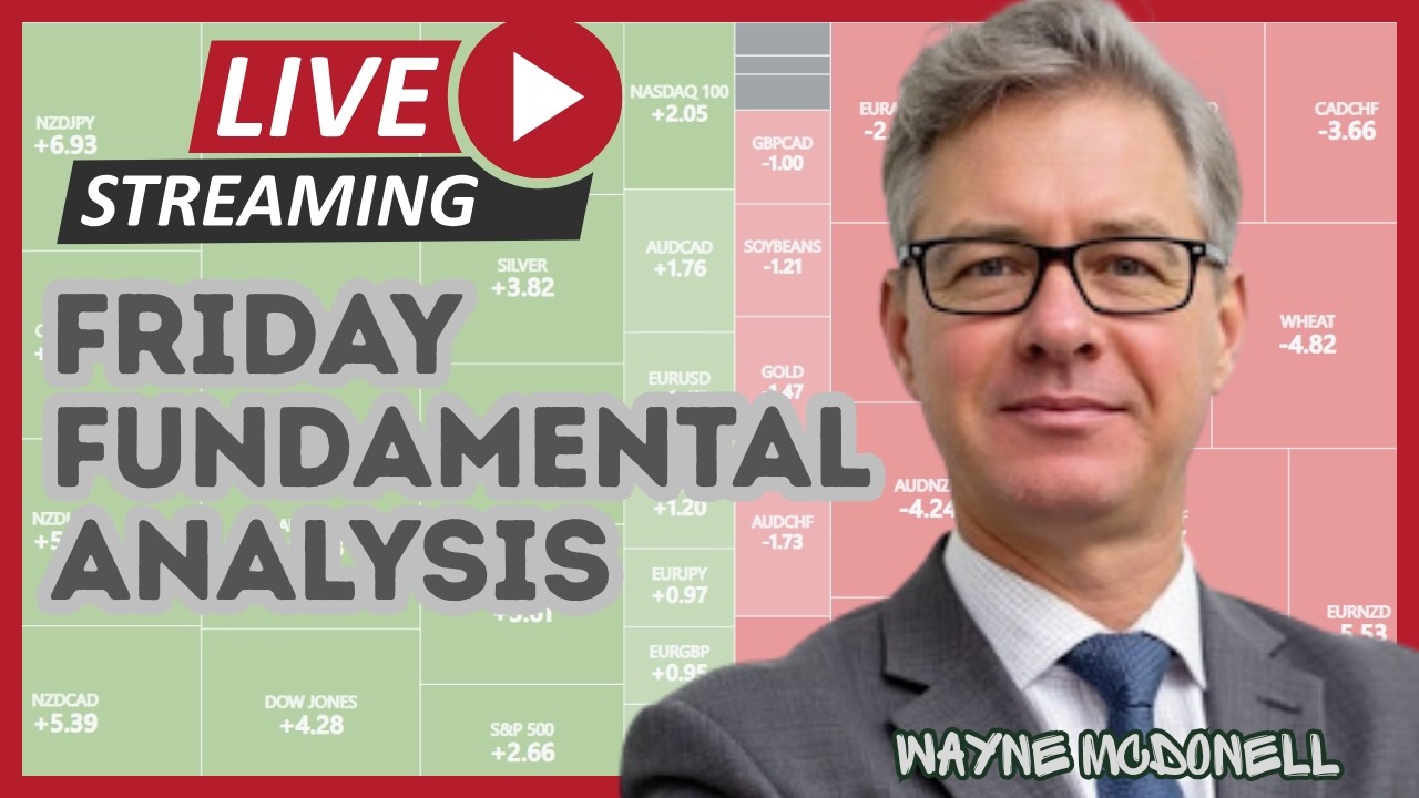 ((🔴))  LIVE Friday Fundamental Analysis | MACROECONOMICS FOR FOREX, STOCK MARKET, GOLD, OIL, BITCOIN