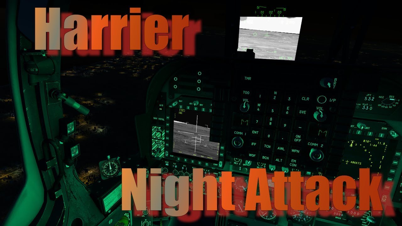DCS - Harrier Night Attack // NAVFLIR, AGM-122 & IR Maverick