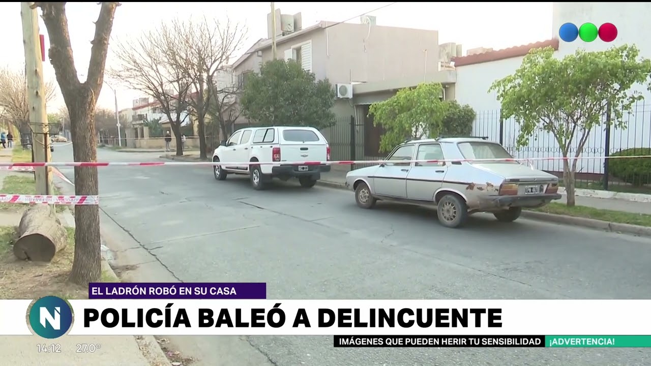 Un policía de la FPA baleó a un ladrón que lo asaltó en su casa